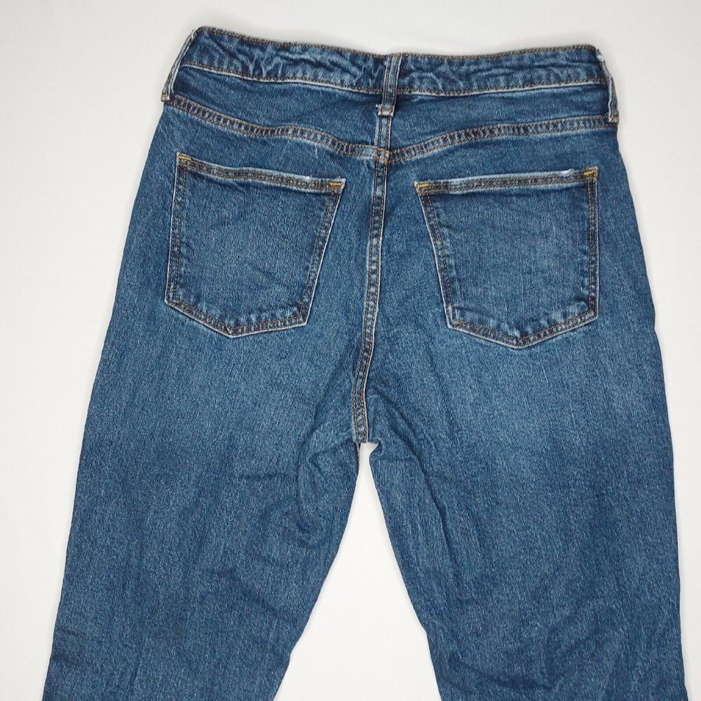 Universal Thread Womens Jeans 6/28R High Rise Slim Straight Distressed Denim - Picture 13 of 16